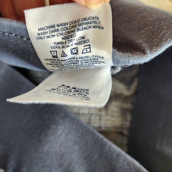 Lands End Womens 10 Linen Pants Pull on Wide Leg Pockets Coastal Resort Beach - Picture 7 of 14